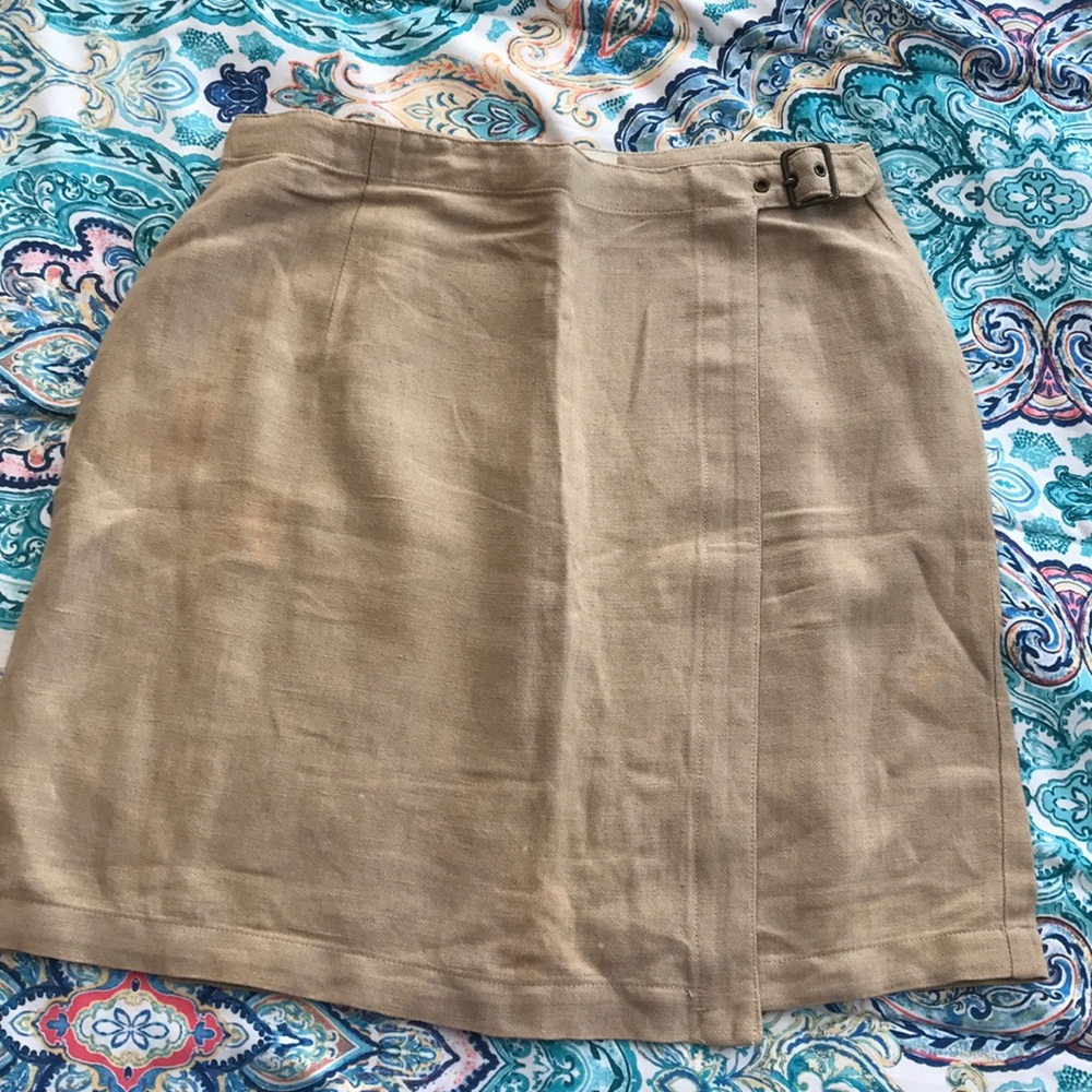 Gap Khaki Wrap Skirt